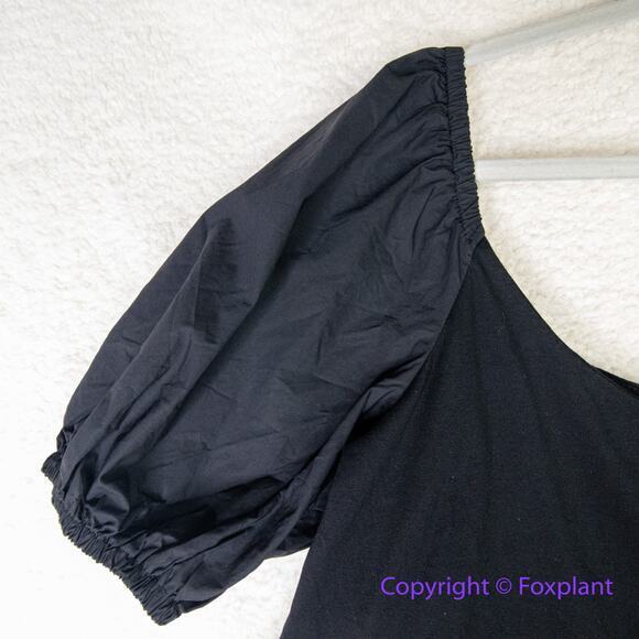 New! Eloquii black short sleeve baby doll dress, women plus size‎ 20 - Picture 4 of 10